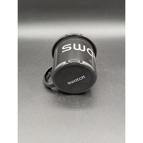 Swatch Black Enamel and Ceramic Mug Swag Gift New In Box - Picture 6 of 9